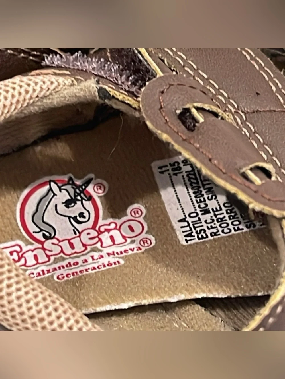 Toddler Casual Brown Sandals Size 11M